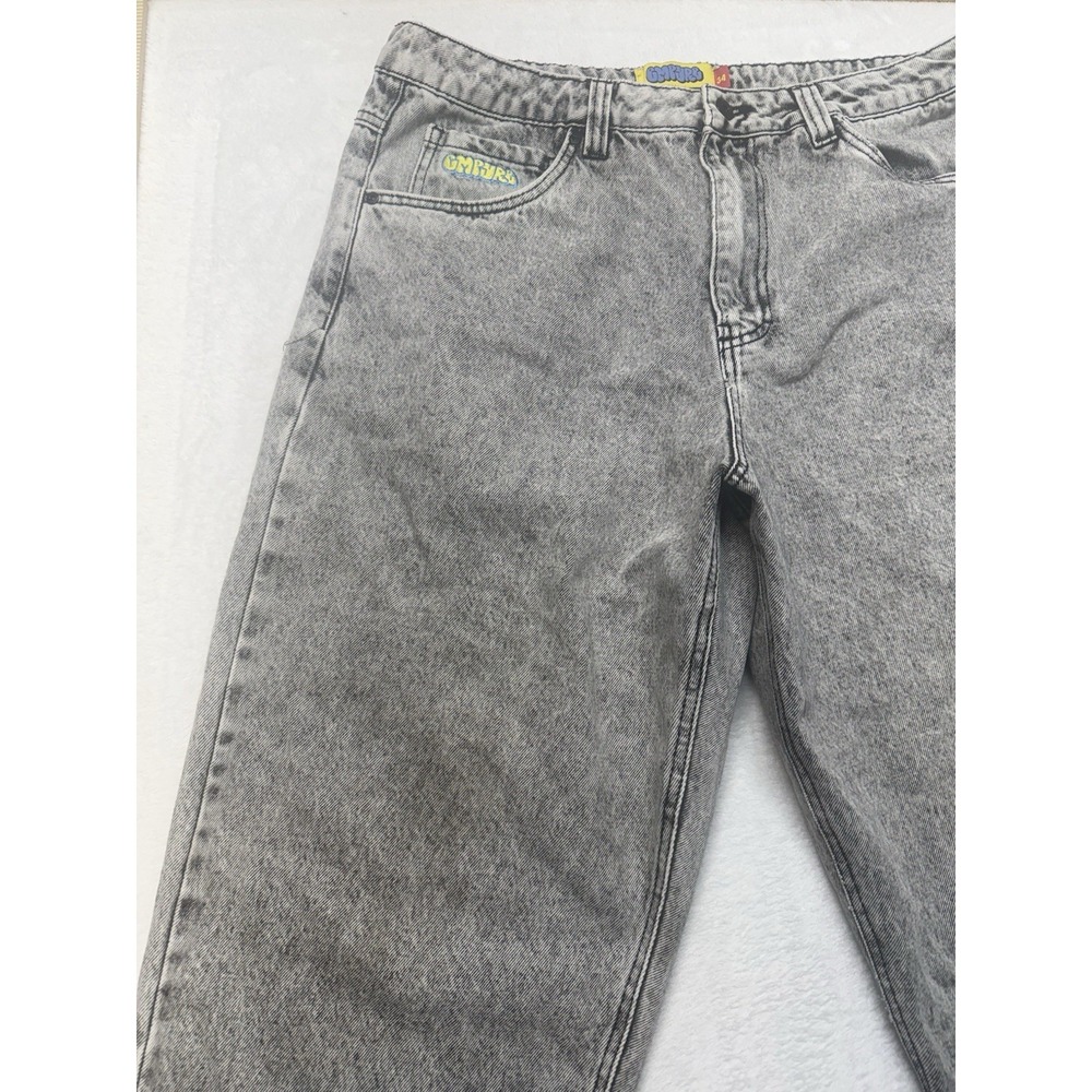 Empyre Jeans Acid Wash Gray Baggy Wide Streetwear Skate Jeans Men's  34 Relaxed - Picture 11 of 16